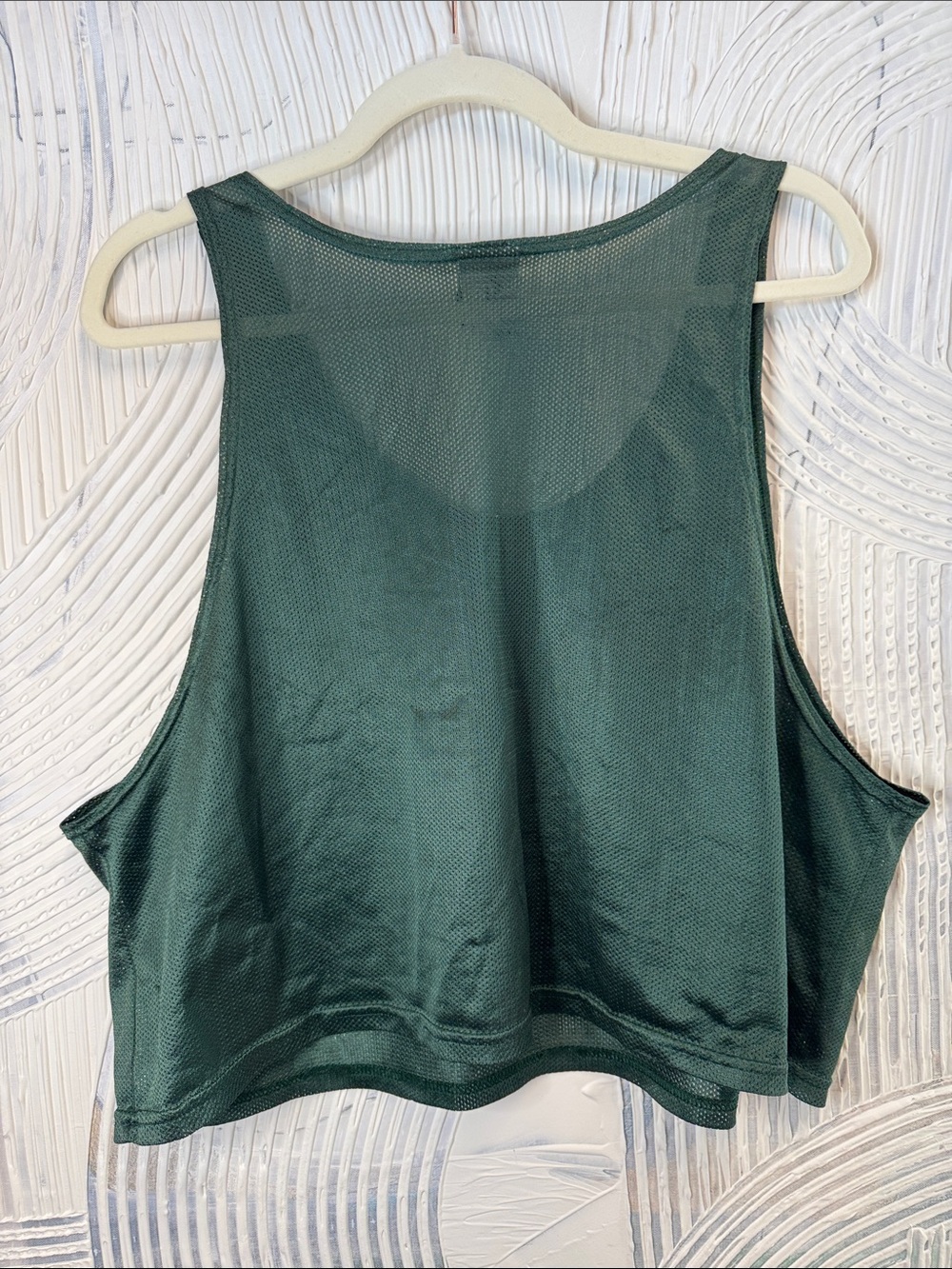 Nike Dark Green Soccer Mesh Crop Tank N0702 - Picture 5 of 7